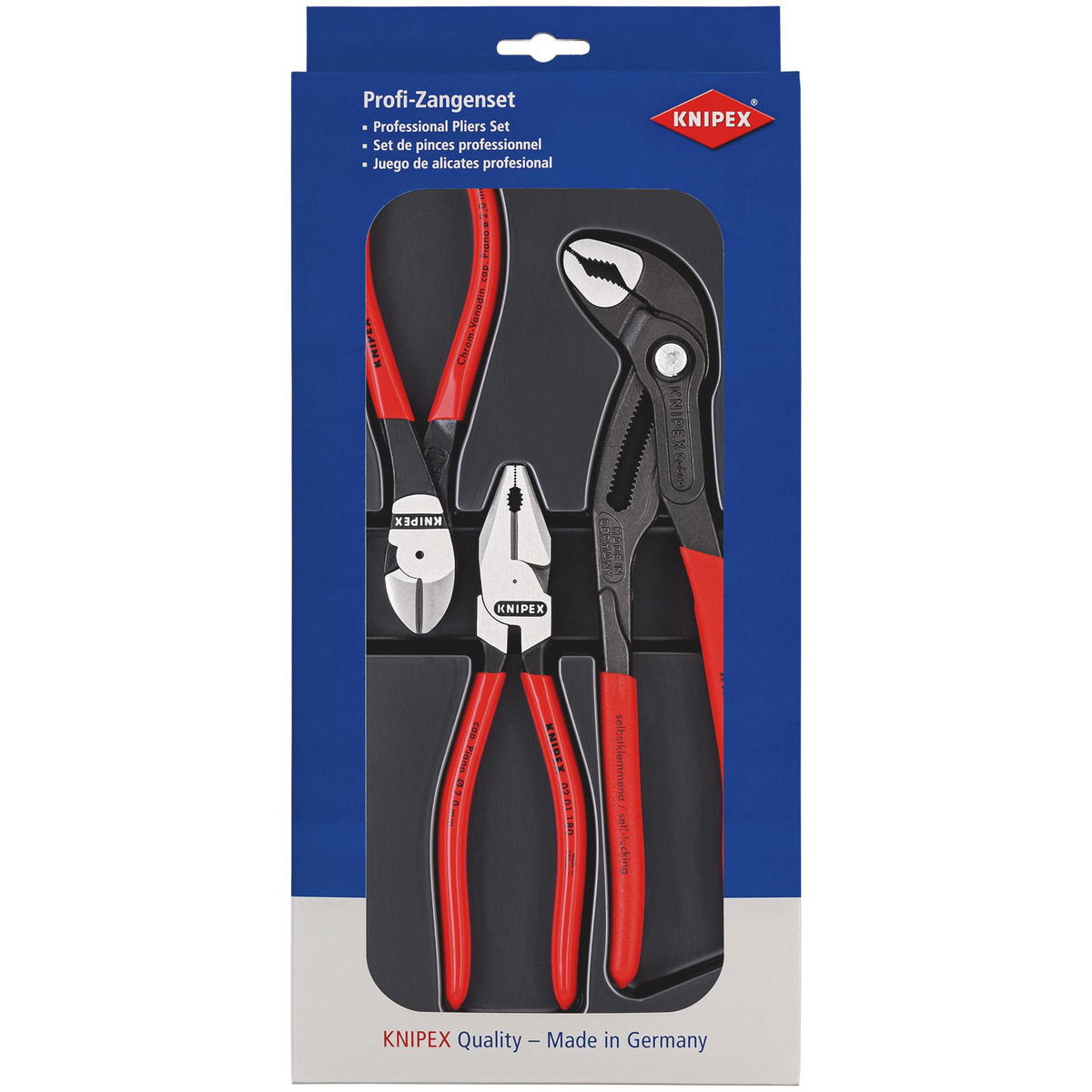 Knipex 25017 00 20 10 Power Set 3-Piece Pliers Set