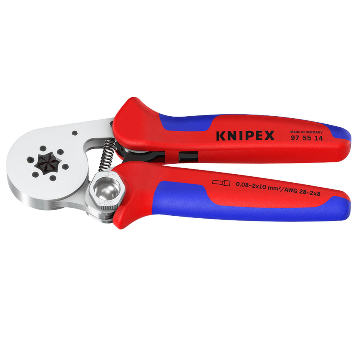 Draper 26144 KNIPEX 97 55 14 SB Self-Adjusting Crimping Pliers 180mm