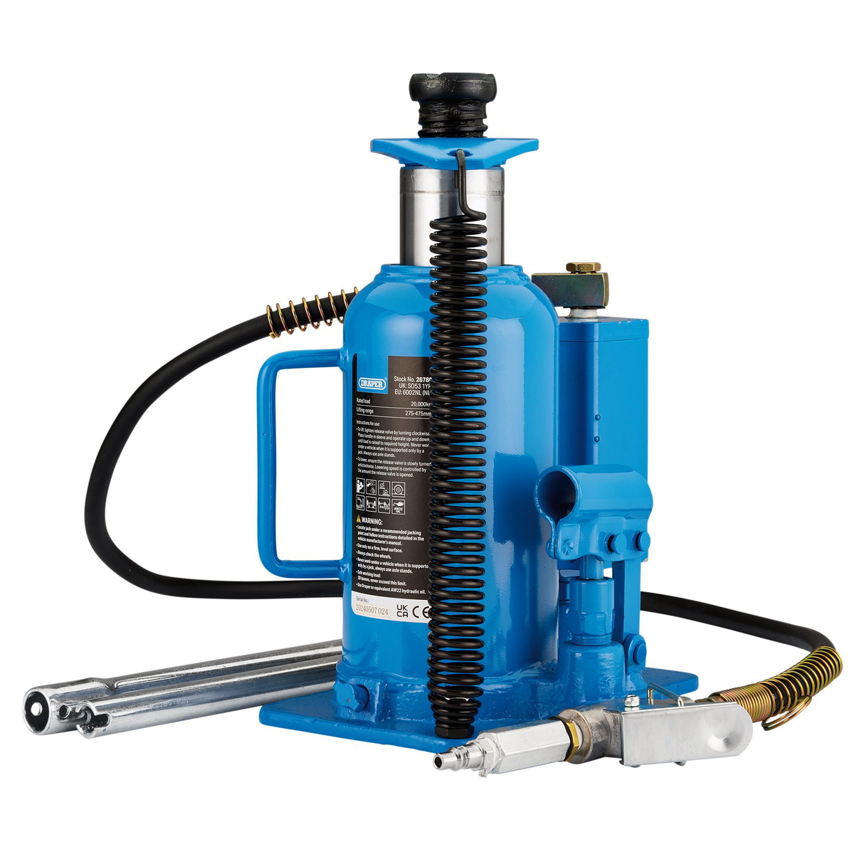 Draper 26780 Air Bottle Jack 20 Tonne