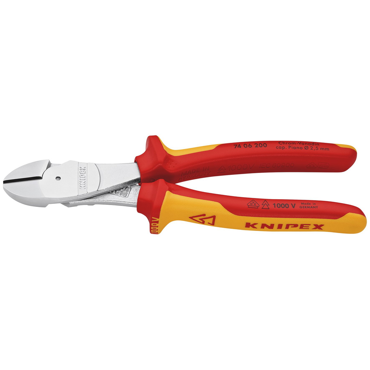 Draper 26789 KNIPEX 74 06 200 SB VDE Diagonal Cutter 200mm
