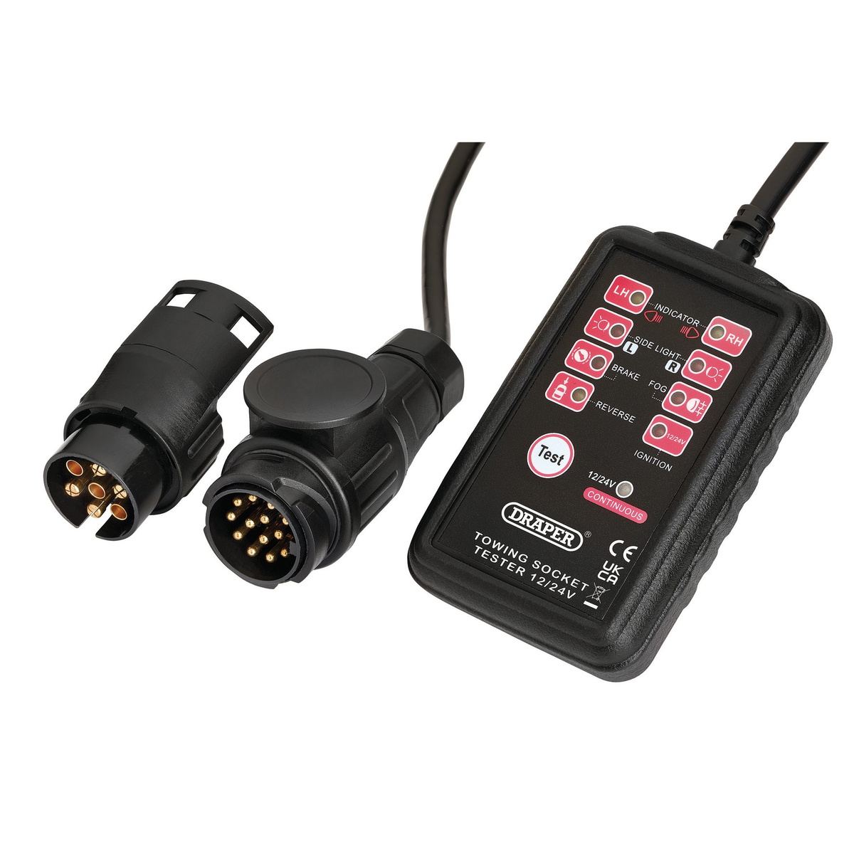 Draper 27197 13 and 7-Pin Towbar Socket Tester