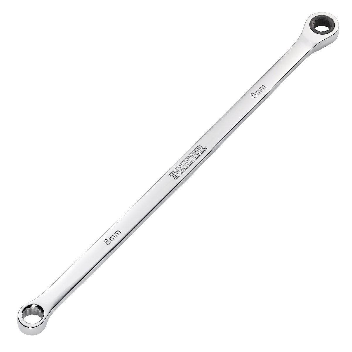 Draper 27765 HI-TORQ® Extra-Long Double Ring Ratchet Spanner 8mm
