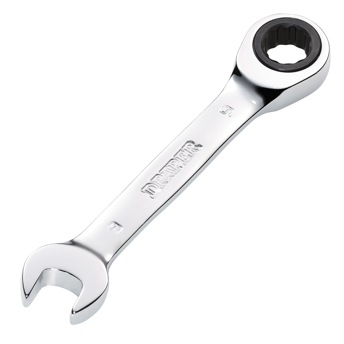 Draper 27851 HI-TORQ® Metric Stubby Ratchet Combination Spanner 9mm