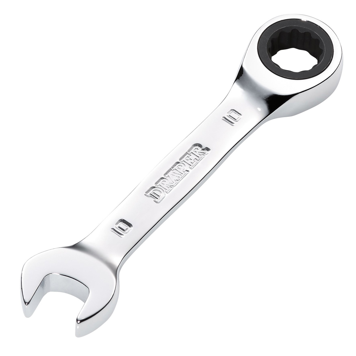 Draper 27865 HI-TORQ® Metric Stubby Ratchet Combination Spanner 10mm