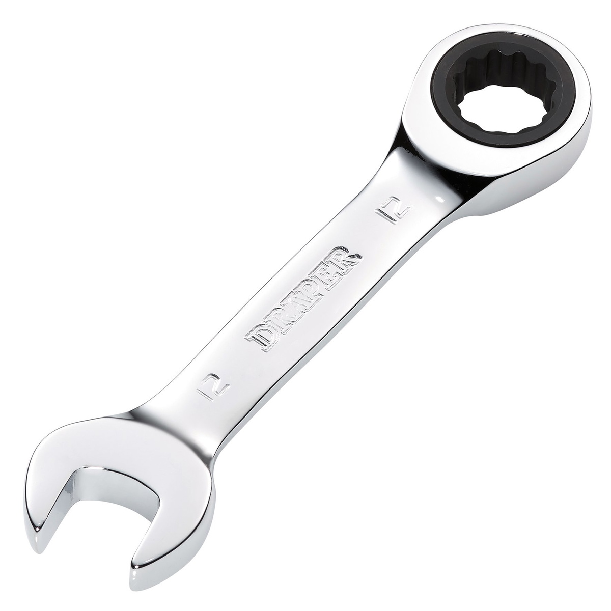 Draper 27890 HI-TORQ® Metric Stubby Ratchet Spanner 12mm