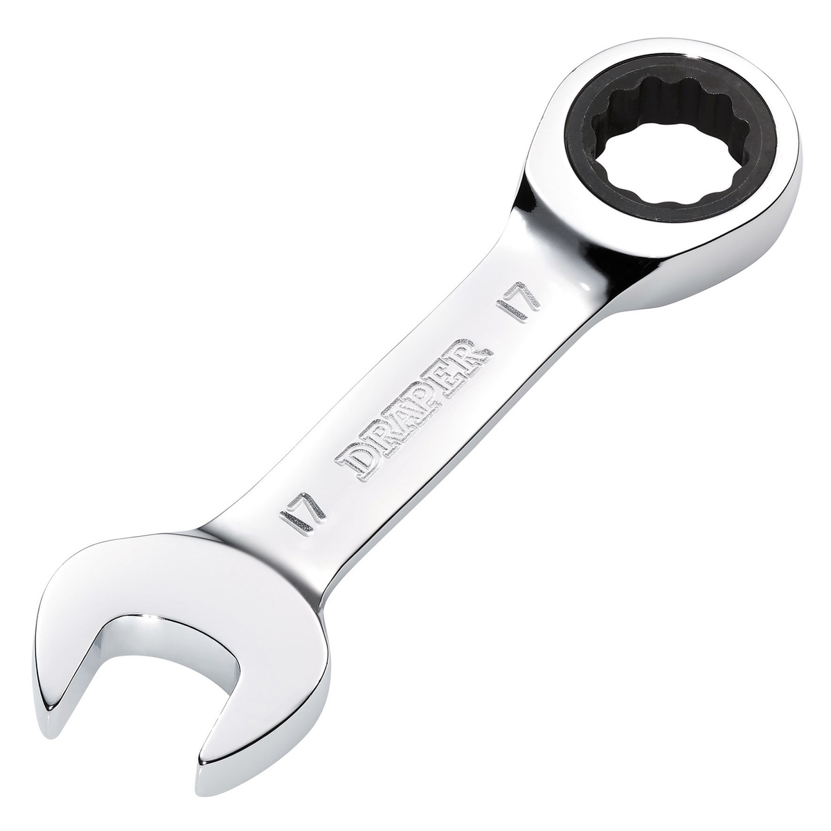 Draper 27914 HI-TORQ® Metric Stubby Ratchet Combination Spanner 17mm