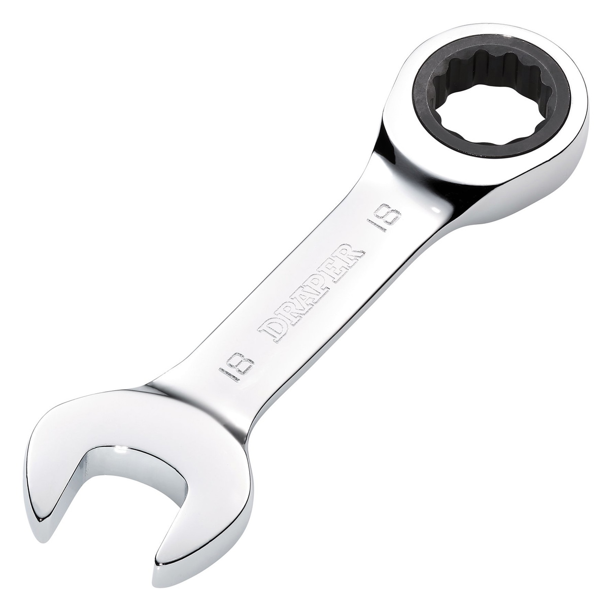 Draper 27915 HI-TORQ® Metric Stubby Ratchet Combination Spanner 18mm
