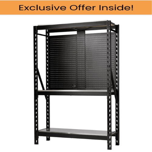 Draper 27922 BUNKER® 17 Piece Modular 3 Tier Racking, 1500mm, Stainless Steel Worktop
