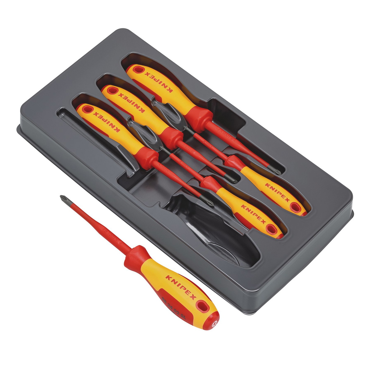 Draper 28015 KNIPEX VDE Phillips & Pozidriv Screwdriver Set 6pc