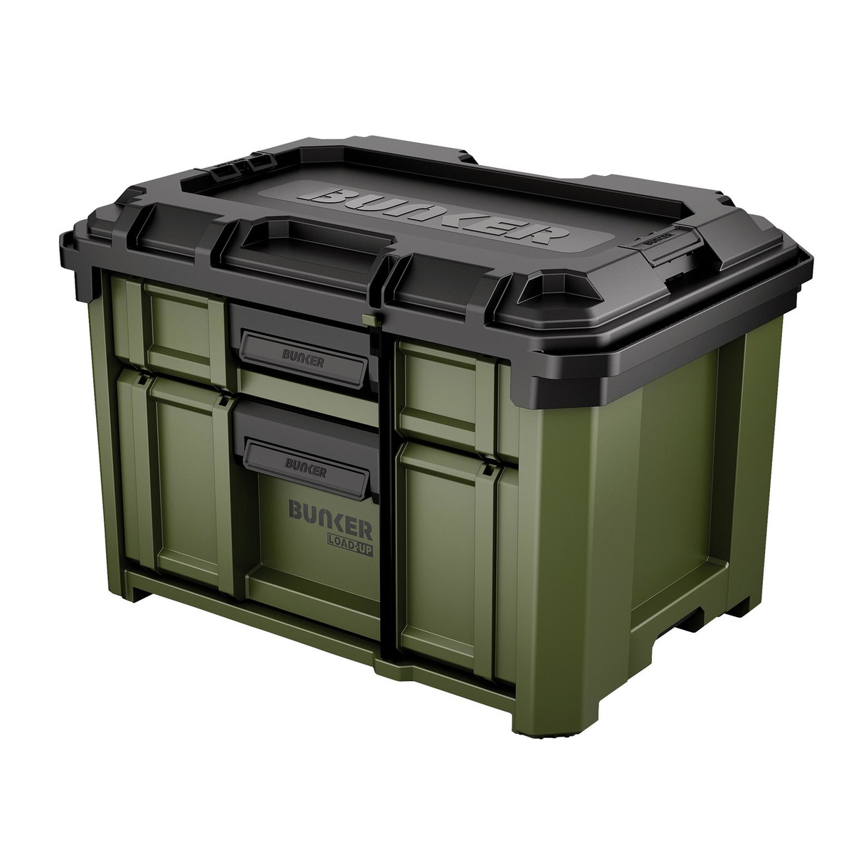 Draper 29436 BUNKER Load-Up Stacking 2 Drawer Tool Box 570mm