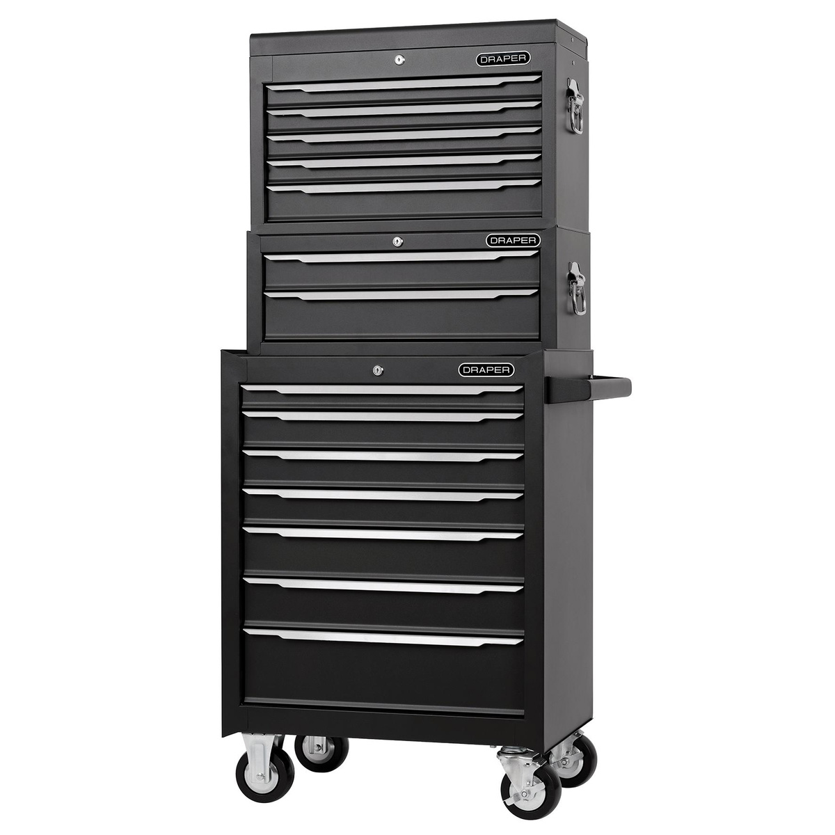 Draper 29455 Combined Roller Cabinet Mid Tool Chest 14 Drawers 26in