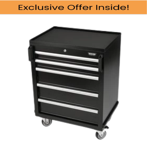 Draper 29792 Bunker Modular 5 Drawer Mobile Cabinet, 646mm