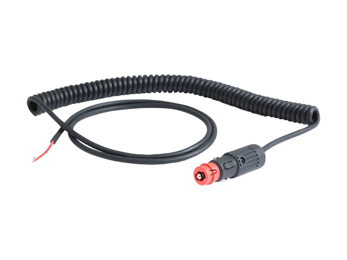 Coiled Lead, Unswitched with fused Euro plug - Dash - Haztec, 3-0989