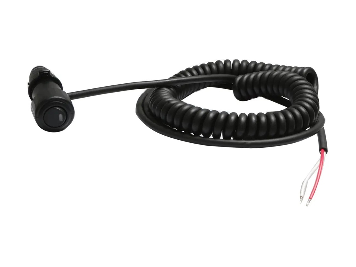Coiled Lead, Single switch for ON/OFF - Dash Light - Haztec, 3-0990