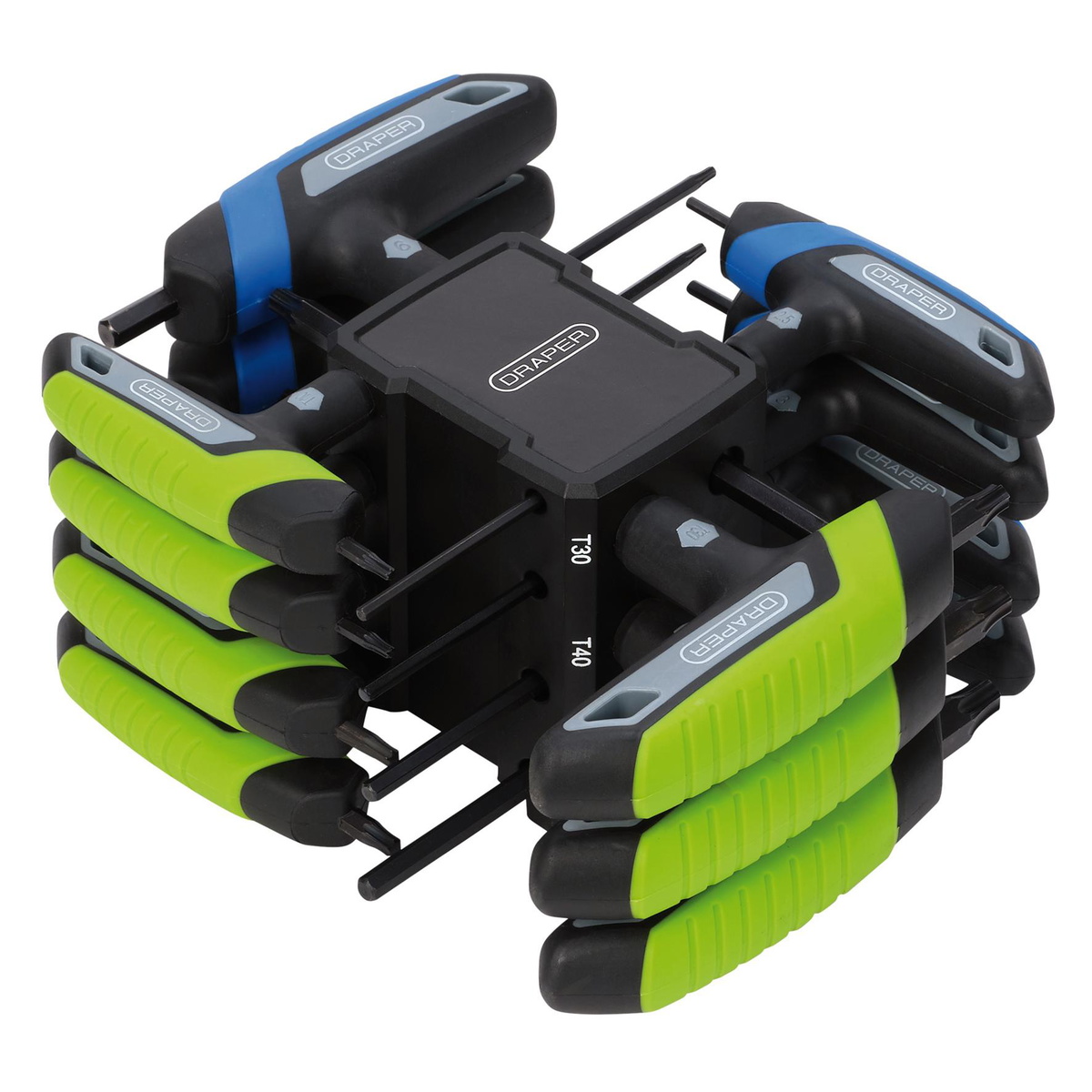 Draper 31120 TX-STAR® & Metric T-Handle Hex Key Set 14 Piece