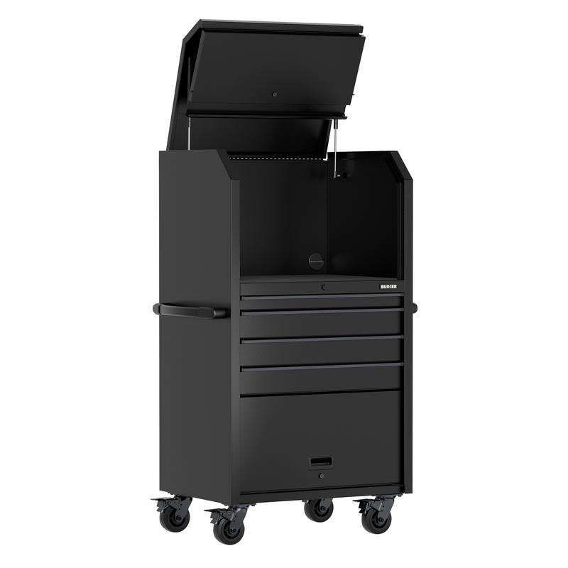 Draper 31704 BUNKER Diagnostic Trolley, 4 Drawer, 34"