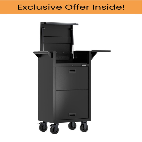 Draper 31711 BUNKER Diagnostic Trolley, 5 Drawer, 25