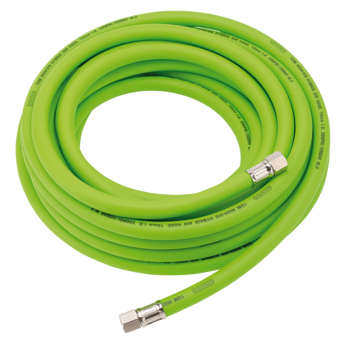 Draper 31729 High Visibility Hybrid Air Hose 10m x 10mm