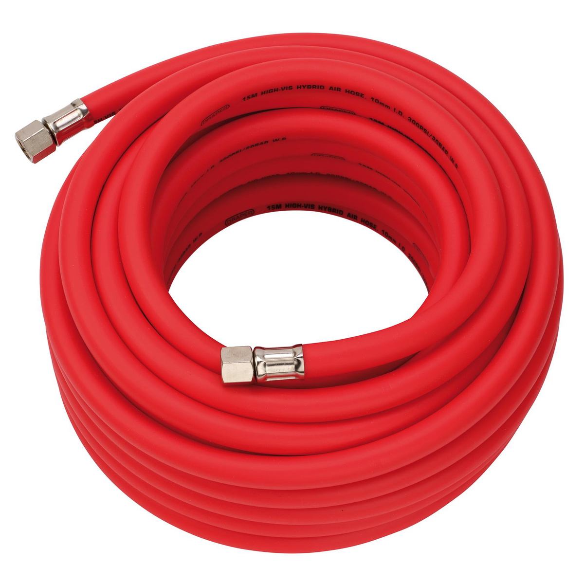Draper 31731 High Visibility Hybrid Air Hose 15m x 10mm
