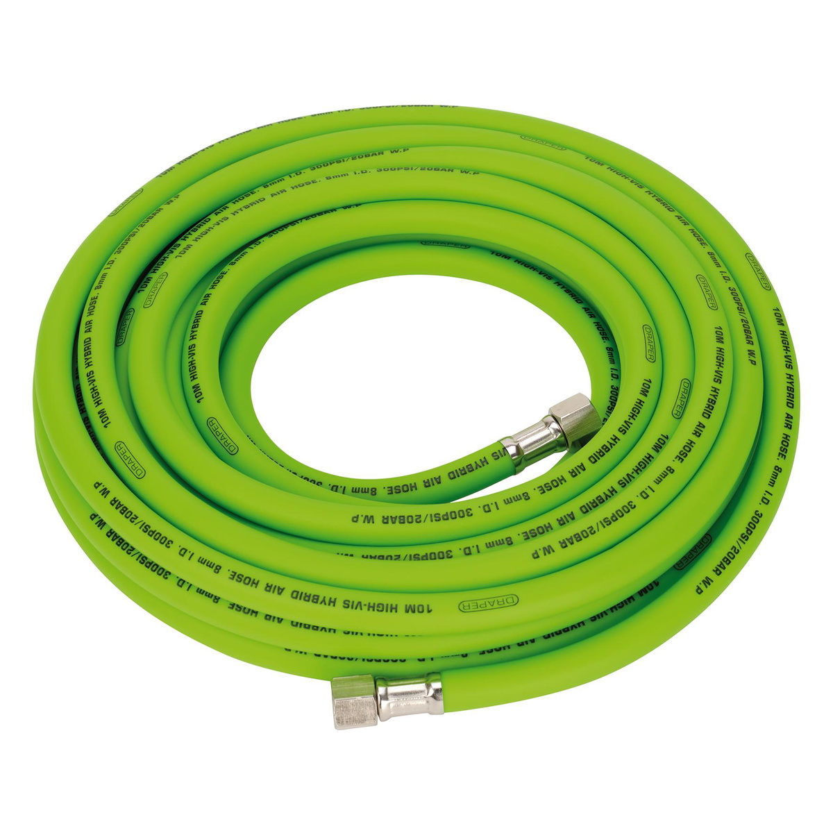 Draper 31734 High Visibility Hybrid Air Hose 10m x 8mm