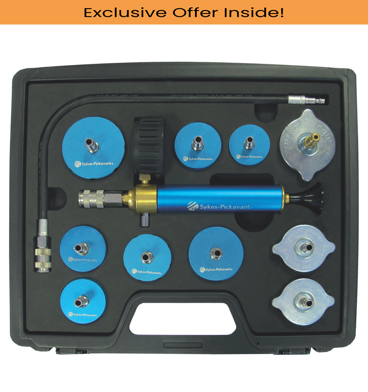 Sykes Pickavant 331400V2 XL Cooling System Pressure Test Kit - UPDATED KIT