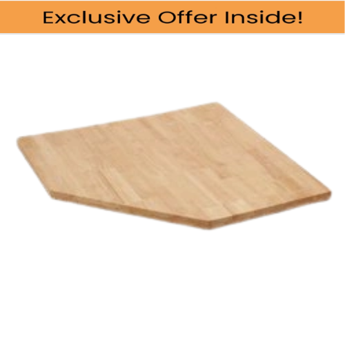 Draper 33210 Bunker Modular Hardwood Worktop for Corner Cabinet 865mm