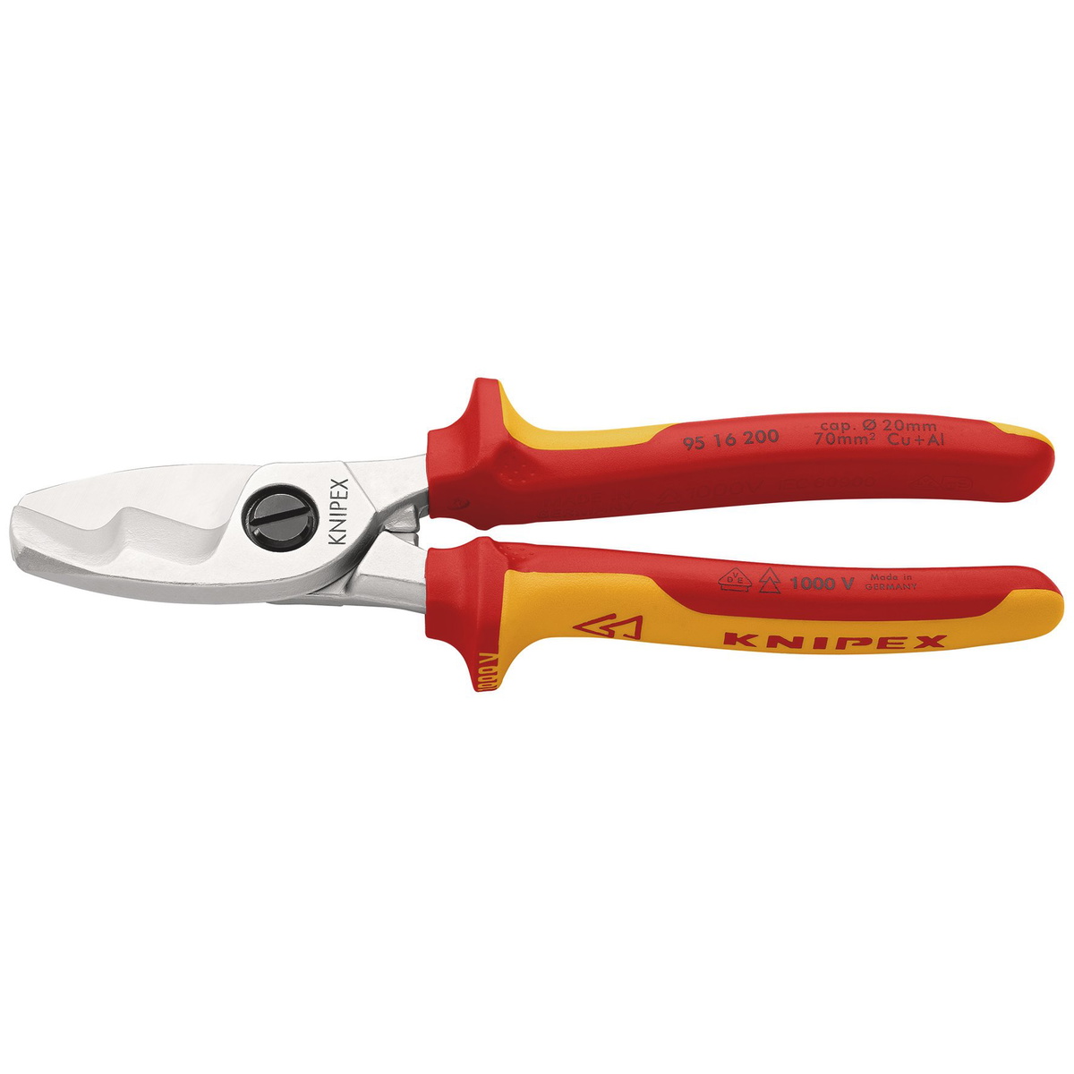 Knipex 34059 VDE Insulated Cable Shears Twin Cutting Edge 200mm