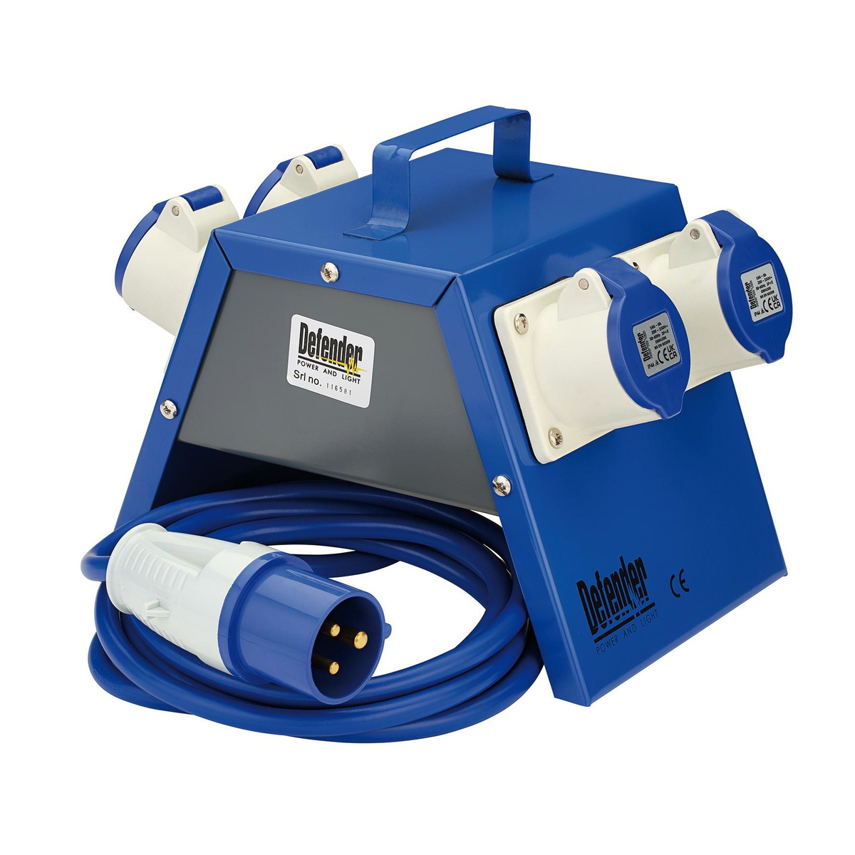 Draper 35259 Defender E13112 230V Splitter Box 4x16A