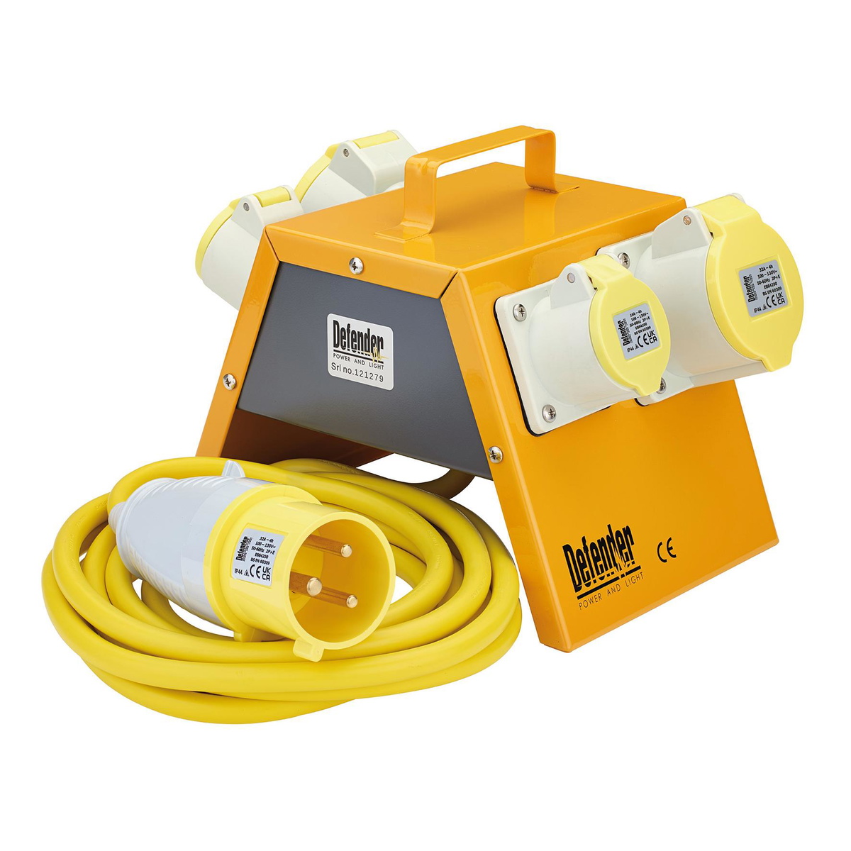 Draper 35839 Defender E13108 110V Splitter Box 2x16A 2x32A