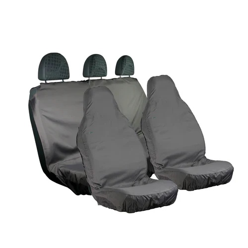 Universal Van Seat Cover Set, Single & Rear Bench, Medium, Grey - 3DFGRY+3DFGRY+MFRXLGRY - Town & Country