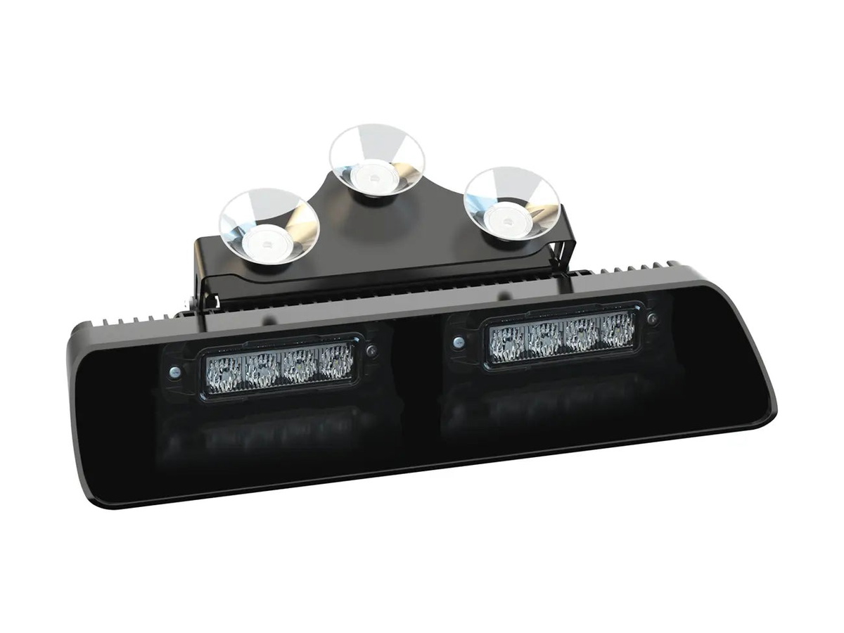 Dual 4+4 LED Screen Mount Light - R65 12/24V - Haztec, 4-2064