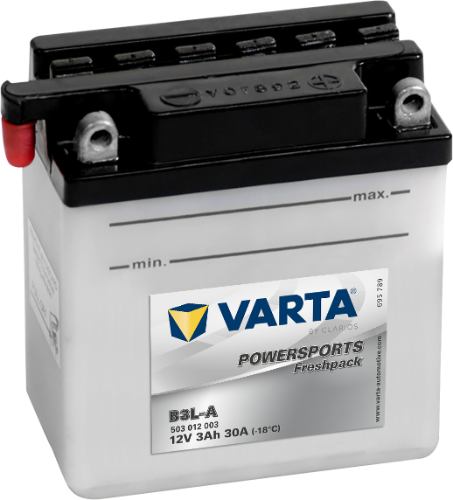 Varta - 503012003 - Powersports Battery , 12V 3Ah 30A