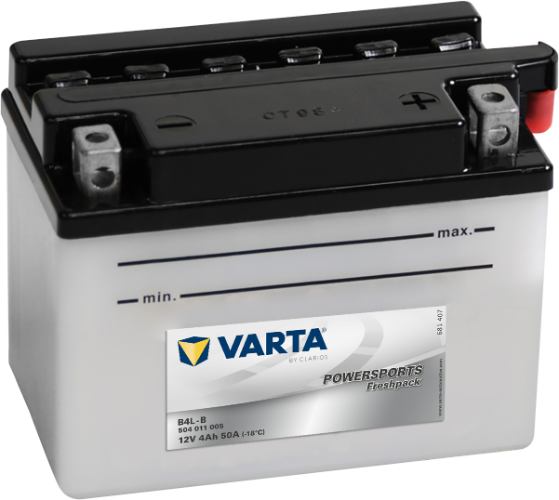 Varta - 504011005 - Powersports Battery , 12V 4Ah 50A