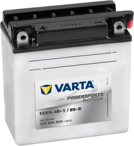 Varta - 509014009 - Powersports Battery , 12V 9Ah 85A