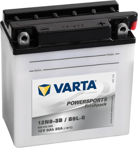 Varta - 509015009 - Powersports Battery , 12V 9Ah 85A