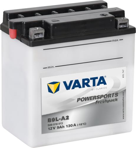 Varta - 509016013 - Powersports Freshpack Battery , 12V 9Ah 130A