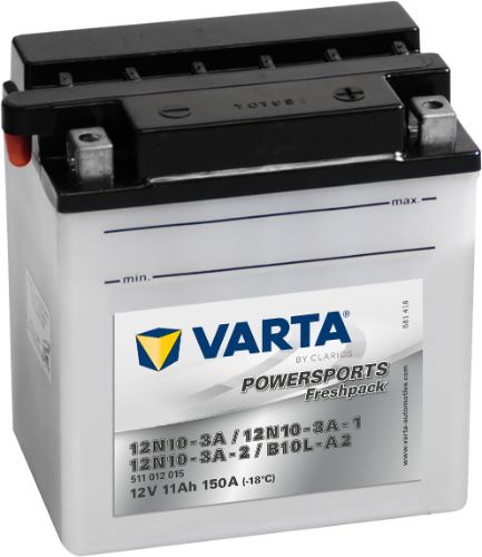 Varta - 511012015 - Powersports Battery , 12V 11Ah 150A