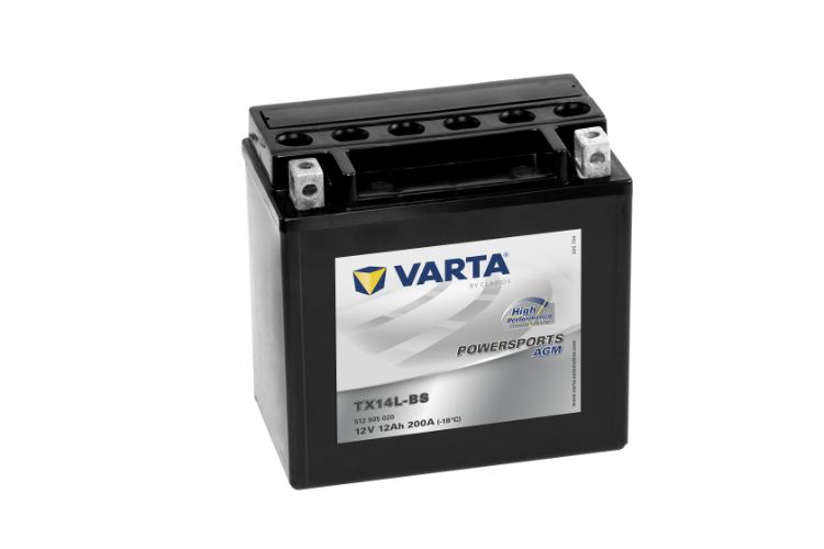 Varta - 512905020 - Powersports AGM High Performance Battery , 12V 12Ah 200A