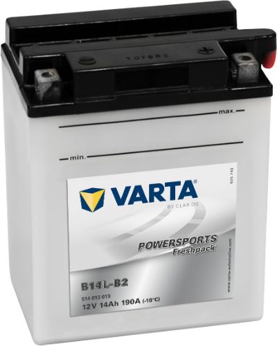 Varta - 514013019 - Powersports Battery , 12V 14Ah 190A