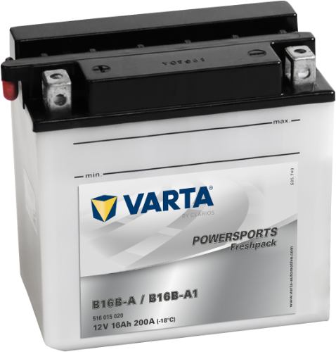 Varta - 516015020 - Powersports Battery , 12V 16Ah 200A
