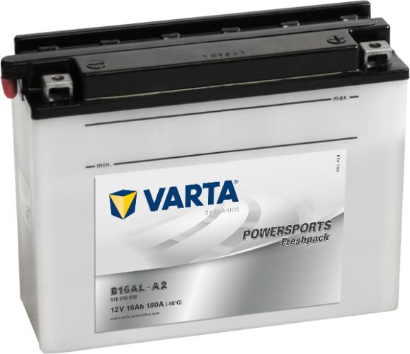 Varta - 516016018 - Powersports Battery , 12V 16Ah 180A