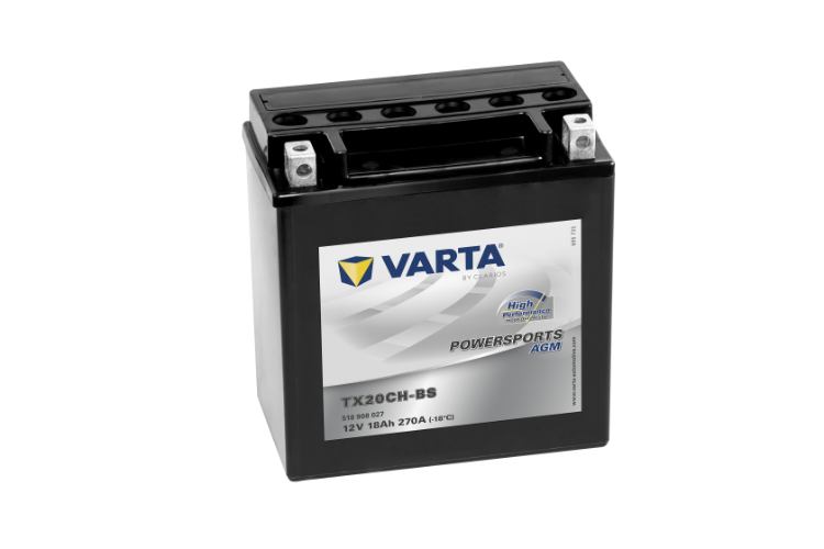 Varta - 518908027 - Powersports AGM High Performance Battery , 12V 18Ah 290A