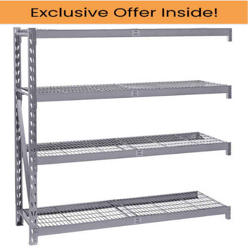 Draper 5229 Expert Heavy Duty Steel 4 Shelving Extension Unit, 1959 x 610 x 1830mm