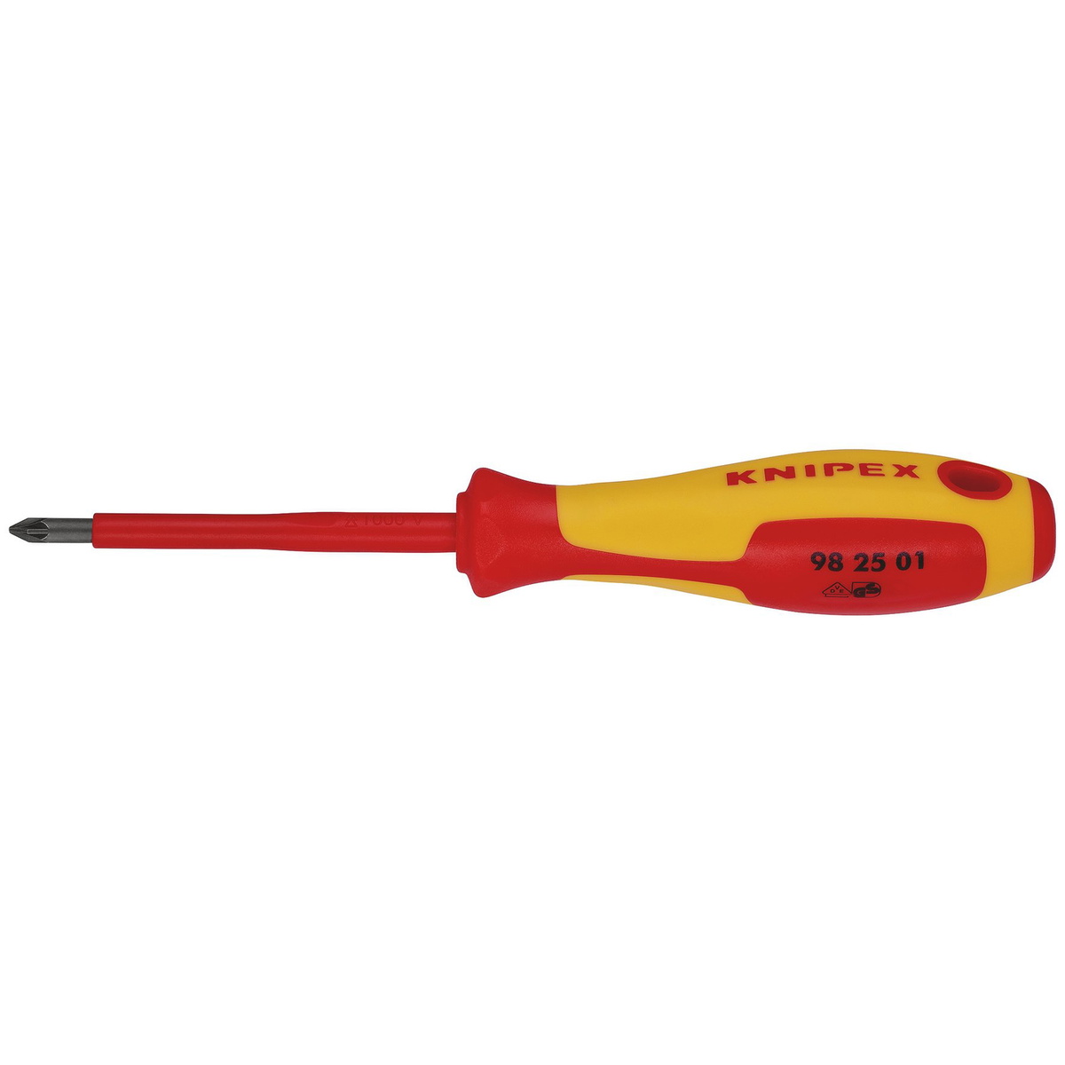 Knipex 57556 VDE Insulated Pozidriv Screwdriver PZ1 80mm