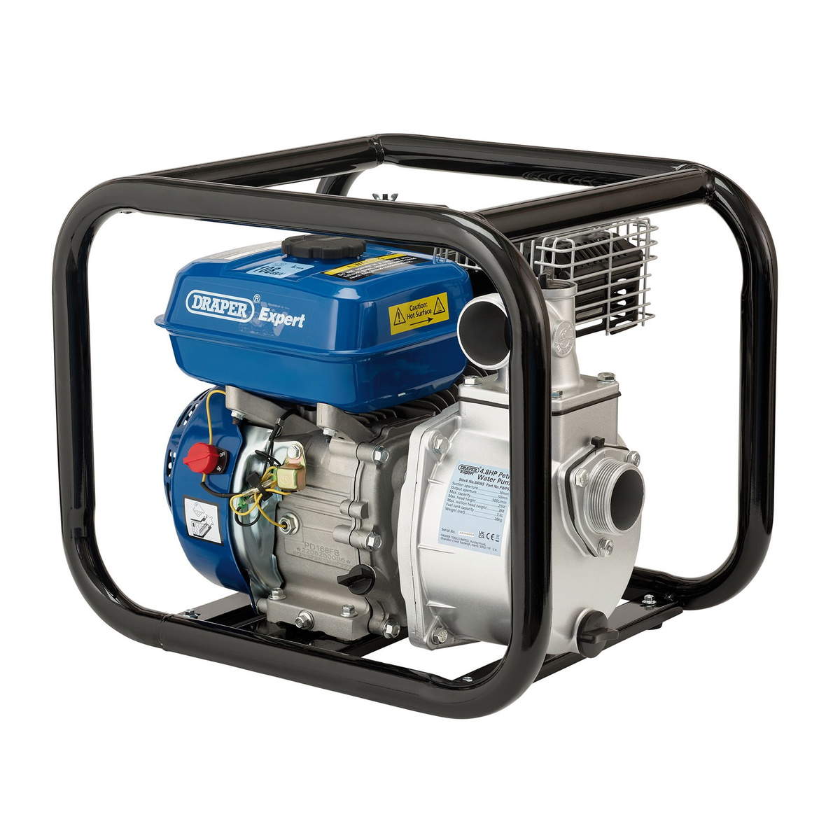 Draper 64065 Expert Petrol Water Pump 500L/Min 4.8HP