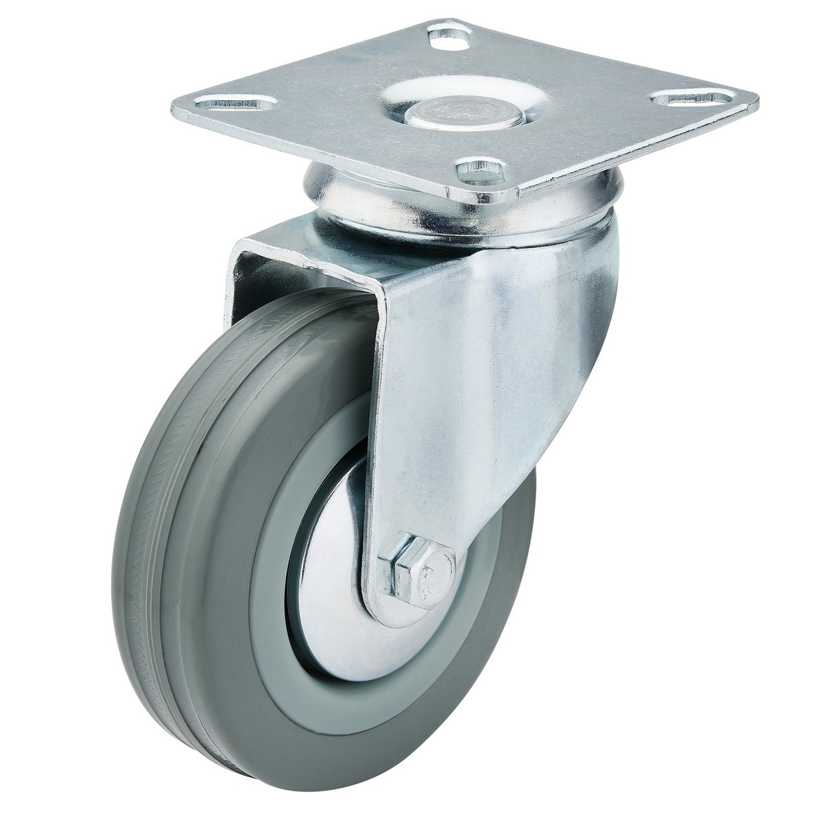 Draper 65473 Swivel Plate Rubber Castor 75mm 70kg SWL