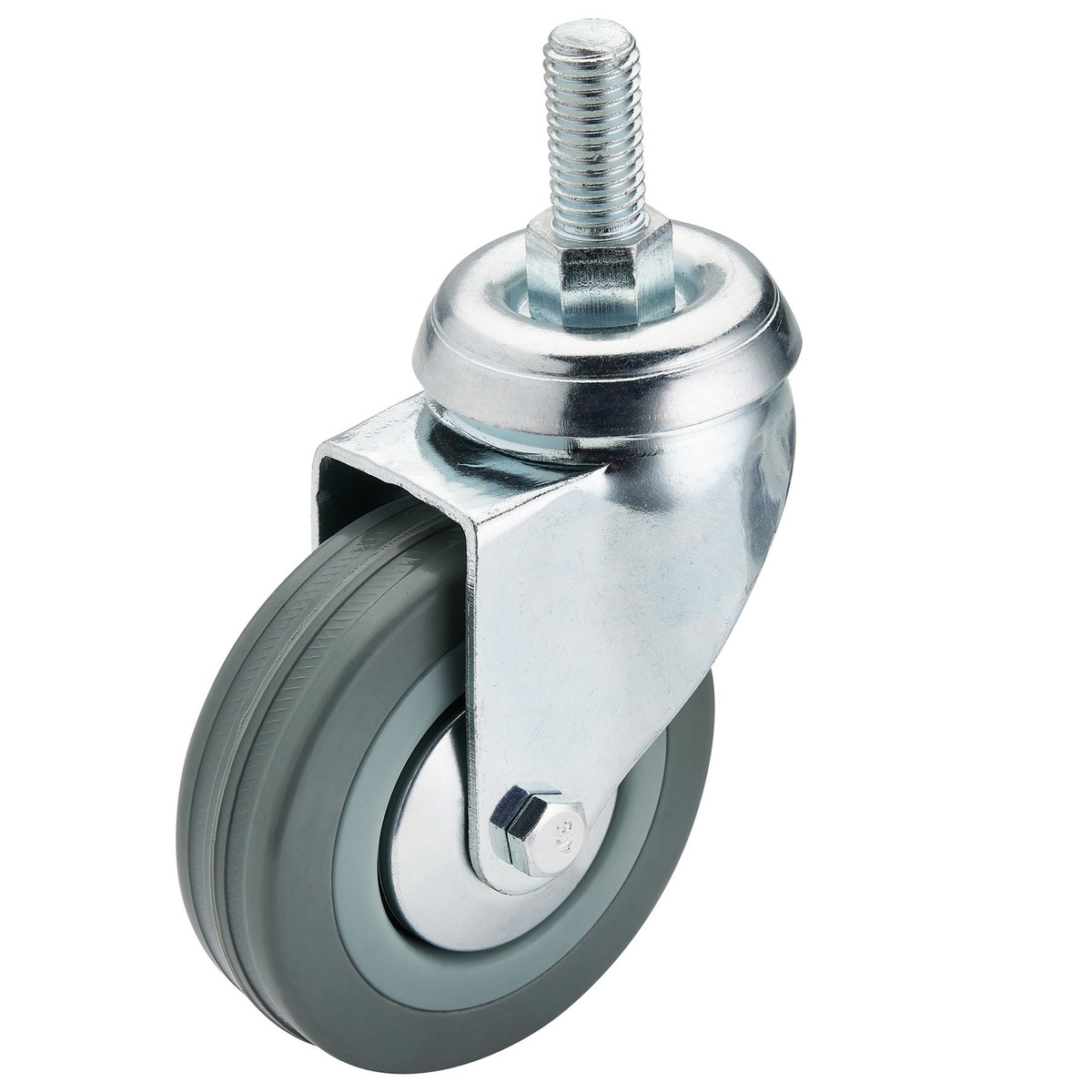 Draper 65475 Swivel Bolt Fixing Rubber Castor 75mm 70kg