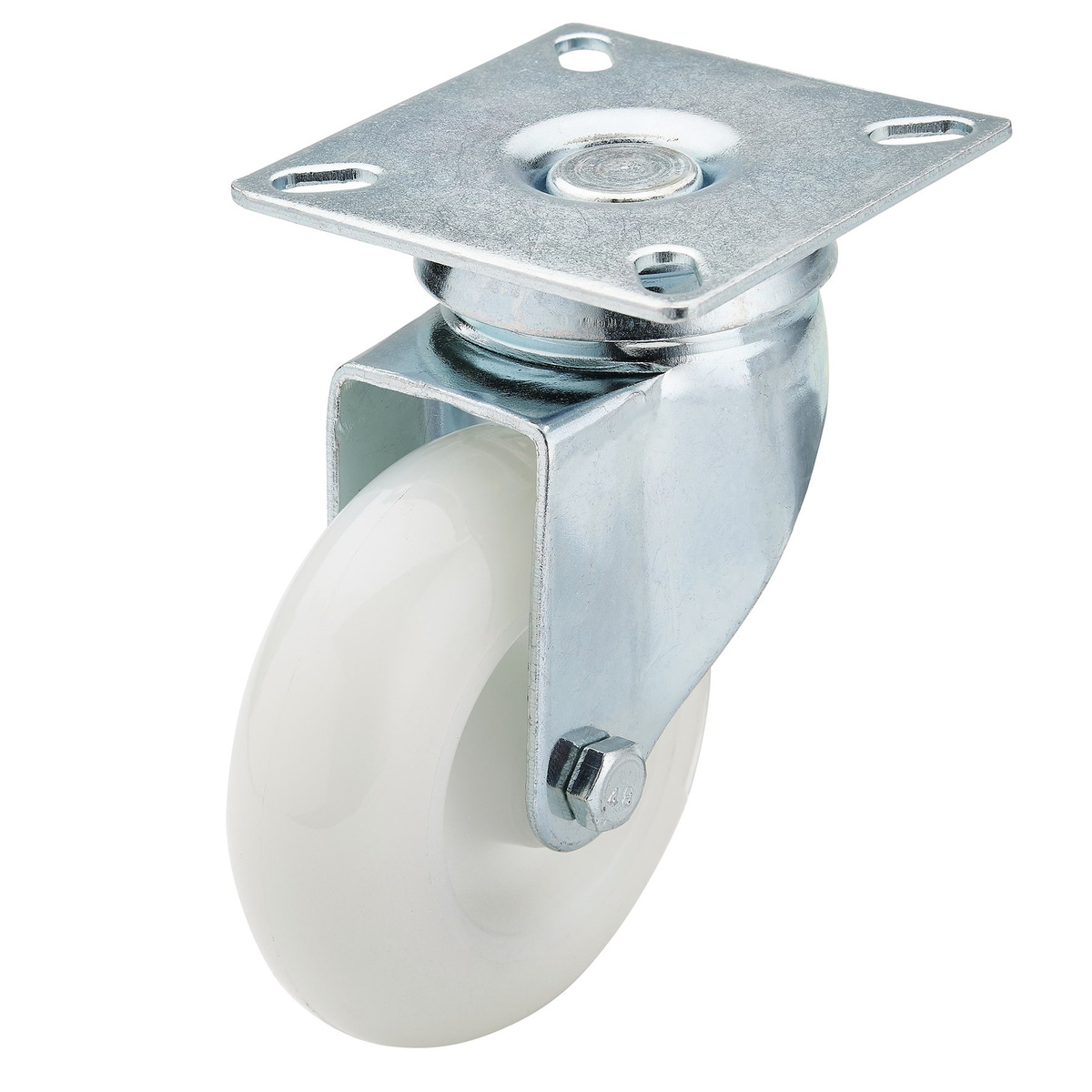 Draper 65497 Swivel Plate Nylon Wheel Castor 75mm 70kg SWL
