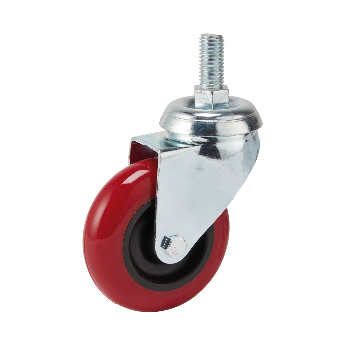 Draper 65515 Swivel Bolt Fixing Polyurethane Wheel 75mm