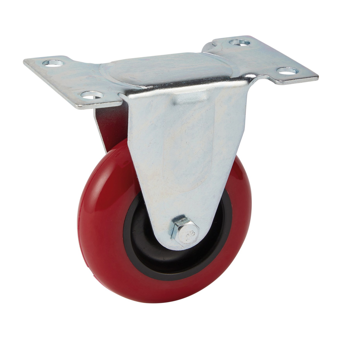 Draper 65517 Fixed Plate Polyurethane Wheel 75mm 100kg SWL